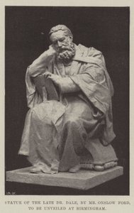 Statue of the Late Dr Dale, by Mr Onslow Ford, to be Unveiled at Birmingham by English Photographer