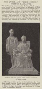 Statues of the Queen and Prince Consort at Lancaster
