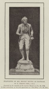 Statuette of Mr Henry Irving as Mathias by English Photographer