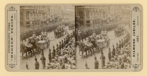 Stereoscopic print of Queen Victoria