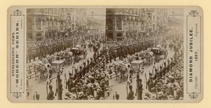 Stereoscopic print of Queen Victoria