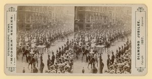 Stereoscopic print of Queen Victoria