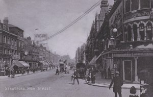 Stratford, High Street, with Borough Theatre by English Photographer