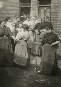 Street Scene, Women and Babies, London by English Photographer