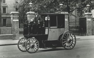 Electric Taxi Cabs, 1897-1900 by English Photographer