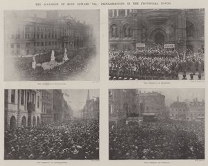 The Accession of King Edward VII, Proclamations in the Provincial Towns by English Photographer