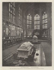 The Albert Memorial Chapel, Windsor, in which the Remains of the Duke of Clarence are Reposing