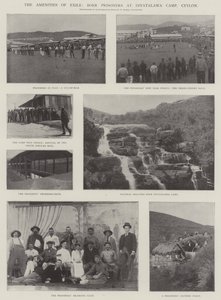The Amenities of Exile, Boer Prisoners at Diyatalawa Camp, Ceylon by English Photographer