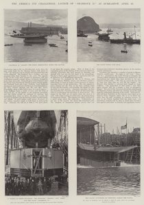 The America Cup Challenger, Launch of Shamrock II at Dumbarton, 20 April by English Photographer