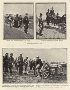 The Army Manoeuvres at Vitry, the Tsar at the Manoeuvres at Vitry, Examining the New French Gun