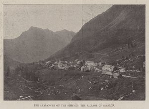The Avalanche on the Simplon, the Village of Simplon
