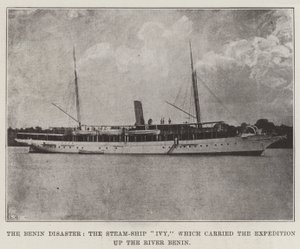 The Benin Disaster, the Steam-Ship Ivy, Which Carried the Expedition up the River Benin by English Photographer