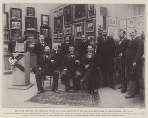 The Boer Generals and Officials of the Pro-Boer Committee at the Pro-Boer Exhibition at Scheveningen, 20 August by English Photographer