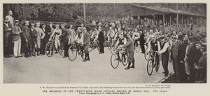 The Breaking of the Twenty-Four Hours Cycling Record at Herne Hill, the Start by English Photographer