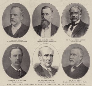 The British Association, some Officials at the Dover Meeting by English Photographer