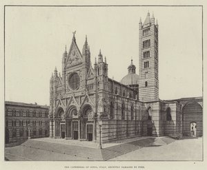The Cathedral of Siena, Italy, Recently Damaged by Fire by English Photographer