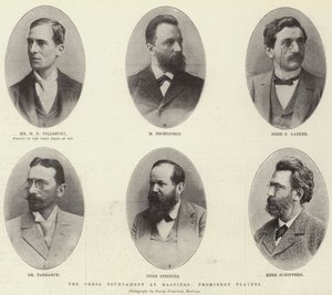 The Chess Tournament at Hastings, Prominent Players by English Photographer