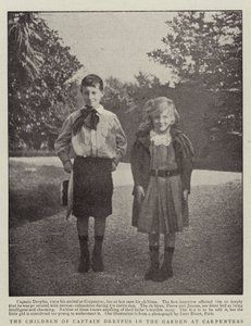 The Children of Captain Dreyfus in the Garden at Carpentras by English Photographer