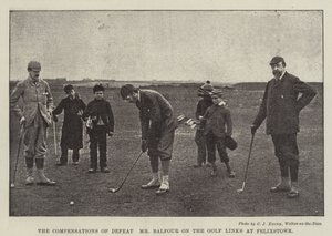 The Compensations of Defeat, Mr Balfour on the Golf Links at Felixstowe