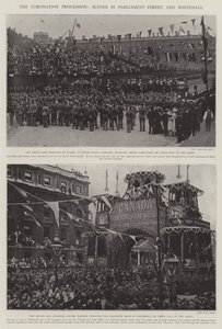 The Coronation Procession, Scenes in Parliament Street and Whitehall by English Photographer