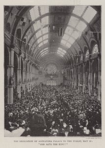 The Dedication of Alexandra Palace to the Public, 18 May, God Save the King! by English Photographer