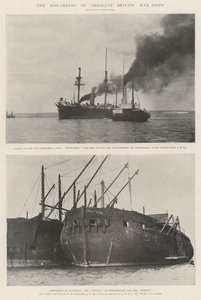 The Discarding of Obsolete British War-Ships by English Photographer
