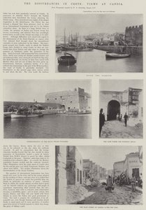 The Disturbances in Crete, Views at Candia