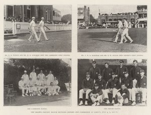 The Drawn Cricket Match between Oxford and Cambridge at Lords, 4, 5, and 6 July by English Photographer