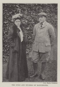 The Duke and Duchess of Manchester by English Photographer