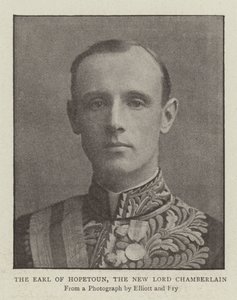 The Earl of Hopetoun, the New Lord Chamberlain