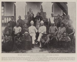 The East American Administration Coronation Guests, Native Chiefs at Mombasa by English Photographer