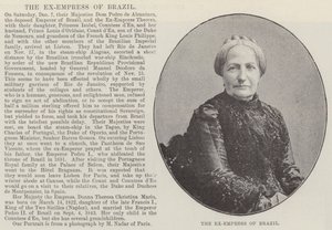 The Ex-Empress of Brazil by English Photographer