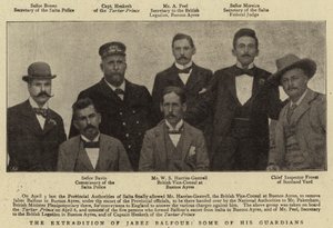 The Extradition of Jabez Balfour, Some of his Guardians by English Photographer