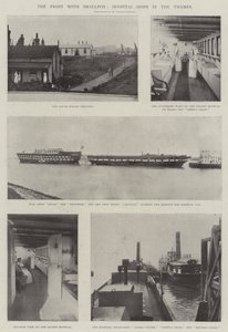 The Fight with Smallpox, Hospital-Ships in the Thames by English Photographer