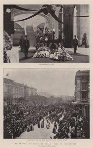 The Funeral of the Late Nubar Pasha in Alexandria by English Photographer