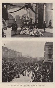 The Funeral of the Late Nubar Pasha in Alexandria by English Photographer