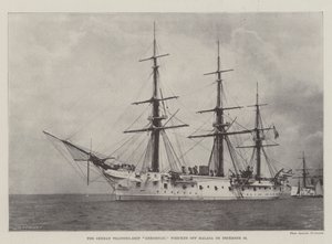 The German Training-Ship Gneisenau, wrecked off Malaga on 16 December by English Photographer