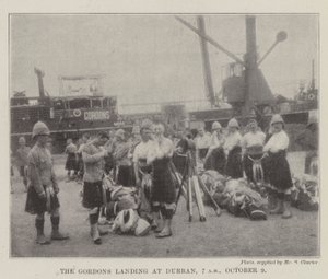 The Gordons Landing at Durban, 7 am, 9 October by English Photographer