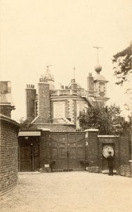 The Greenwich Observatory and galvanic clock by English Photographer
