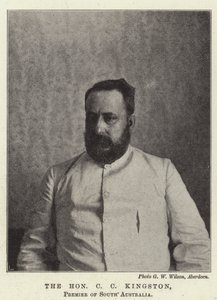 The Honourable C C Kingston, Premier of South Australia by English Photographer