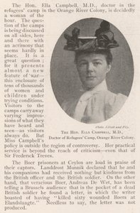 The Honourable Ella Campbell, MD, Doctor of Refugees Camp, Orange River Colony by English Photographer
