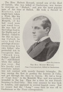 The Honourable Hubert Howard, Times Correspondent, killed in Omdurman by English Photographer
