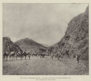 The Indian Frontier Rising, Western Entrance to the Khyber Pass by English Photographer