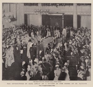 The Investiture of Earl Lucan as a Knight of the Order of St Patrick by English Photographer