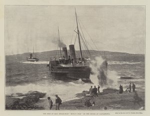 The Isle of Man Steam-Boat Monas Isle on the Rocks at Castletown