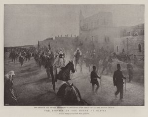 The Kaiser in the Holy Land, the Service on the Mount of Olives by English Photographer
