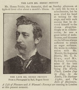 The Late Mr Henry Pettitt