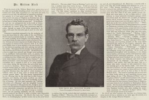 The Late Mr William Black by English Photographer