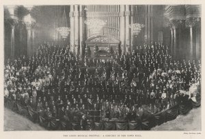 The Leeds Musical Festival, a Concert in the Town Hall by English Photographer