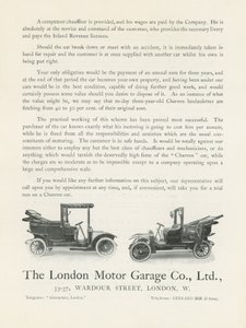 The London Motor Garage Co by English Photographer